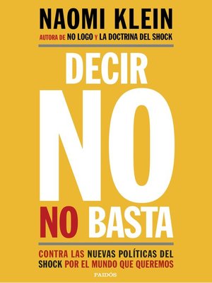 cover image of Decir no no basta